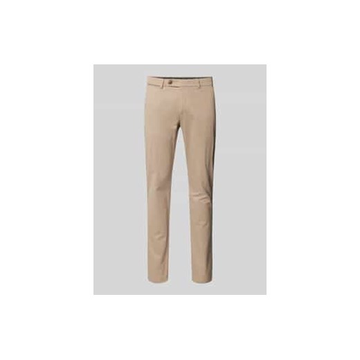 Spodnie o kroju regular fit z zapięciem na guzik i zamek błyskawiczny ze sklepu Peek&Cloppenburg  w kategorii Spodnie męskie - zdjęcie 177856491