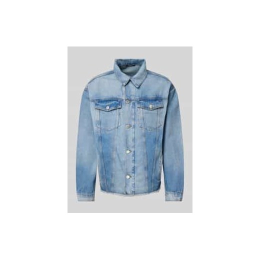 Kurtka jeansowa z kieszeniami na piersi ze sklepu Peek&Cloppenburg  w kategorii Kurtki męskie - zdjęcie 177856704