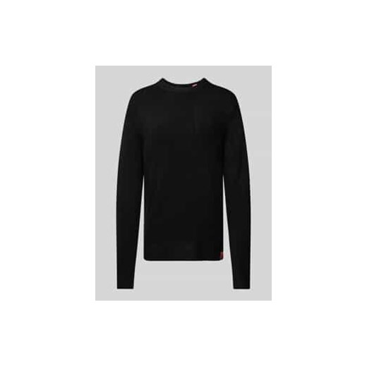 Sweter z dzianiny o kroju regular fit z okrągłym dekoltem ze sklepu Peek&Cloppenburg  w kategorii Swetry męskie - zdjęcie 177856742