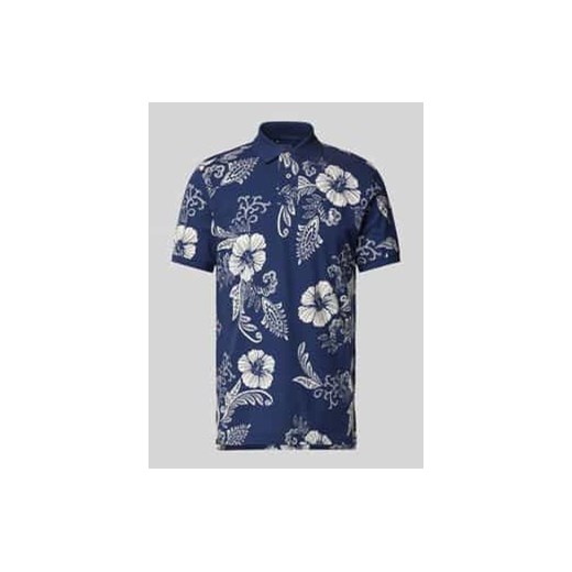 Koszulka polo o kroju custom slim fit z wyhaftowanym logo ze sklepu Peek&Cloppenburg  w kategorii T-shirty męskie - zdjęcie 177856831