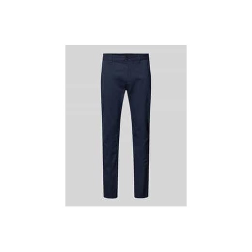 Chinosy o kroju slim fit ze szlufkami na pasek ze sklepu Peek&Cloppenburg  w kategorii Spodnie męskie - zdjęcie 177856863
