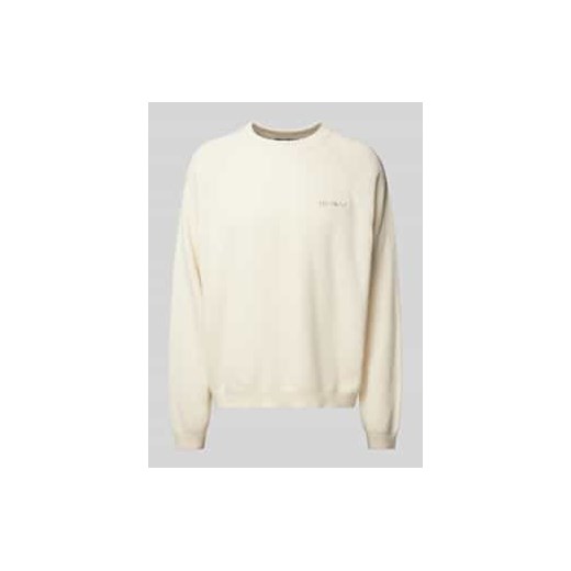 Sweter z dzianiny z prążkowanymi wykończeniami ze sklepu Peek&Cloppenburg  w kategorii Swetry męskie - zdjęcie 177856912