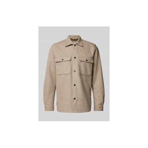 Kurtka koszulowa o kroju regular fit z kieszeniami z patką na piersi model ‘ASH’ ze sklepu Peek&Cloppenburg  w kategorii Koszule męskie - zdjęcie 177857001