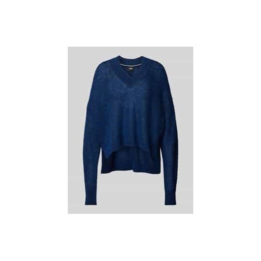 Sweter z dzianiny z dekoltem w serek model ‘Frankia’ ze sklepu Peek&Cloppenburg  w kategorii Swetry damskie - zdjęcie 177857162