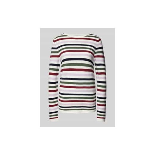 Sweter z dzianiny o kroju regular fit z czystej bawełny ze zrolowanymi wykończeniami ze sklepu Peek&Cloppenburg  w kategorii Swetry damskie - zdjęcie 177857210