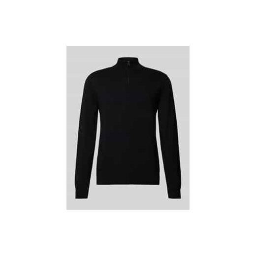 Sweter z dzianiny z krótkim zamkiem błyskawicznym model ‘Padro’ ze sklepu Peek&Cloppenburg  w kategorii Swetry męskie - zdjęcie 177857500