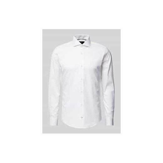 Koszula biznesowa o kroju slim fit z kołnierzykiem typu cutaway model ‘Pares’ ze sklepu Peek&Cloppenburg  w kategorii Koszule męskie - zdjęcie 177857862