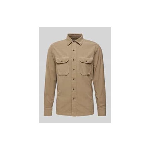 Koszula casualowa o kroju regular fit z kieszeniami na piersi model ‘CORDUROY’ ze sklepu Peek&Cloppenburg  w kategorii Koszule męskie - zdjęcie 177857872