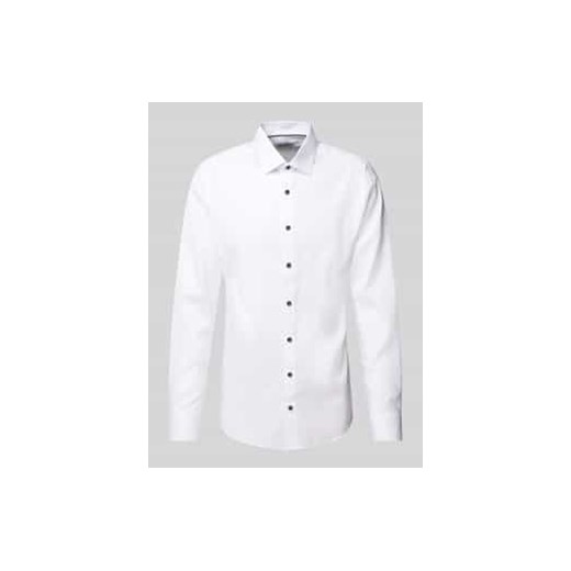Koszula biznesowa o kroju slim fit z kołnierzykiem typu kent ze sklepu Peek&Cloppenburg  w kategorii Koszule męskie - zdjęcie 177857993