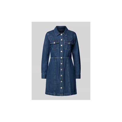 Sukienka jeansowa z kieszeniami z patką na piersi model ‘FLYNN’ ze sklepu Peek&Cloppenburg  w kategorii Sukienki - zdjęcie 177858010