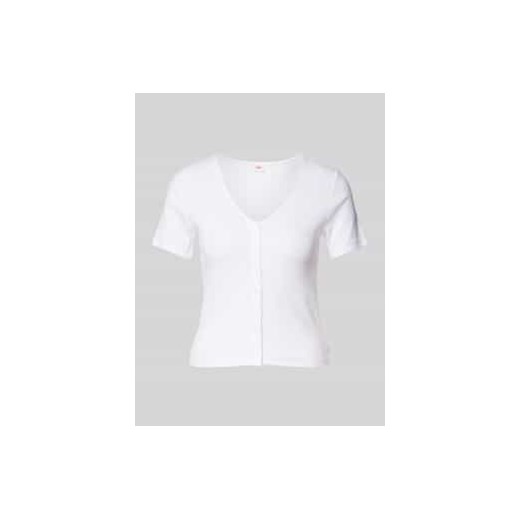 T-shirt z listwą guzikową ze sklepu Peek&Cloppenburg  w kategorii Bluzki damskie - zdjęcie 177858340