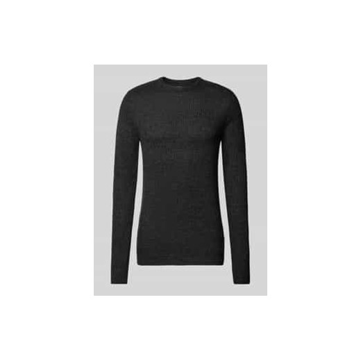 Sweter z dzianiny z okrągłym dekoltem model ‘LEWIS’ ze sklepu Peek&Cloppenburg  w kategorii Swetry męskie - zdjęcie 177858862