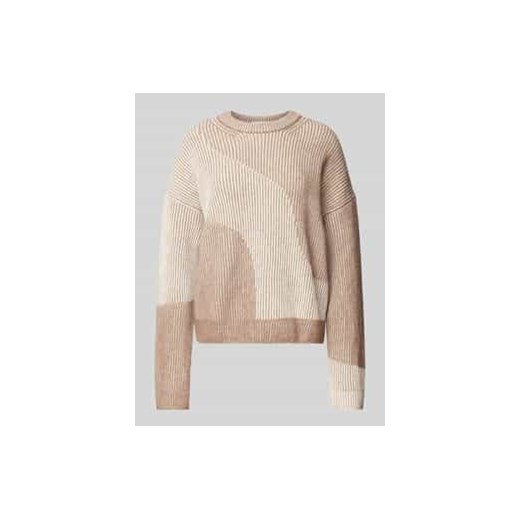 Sweter z dzianiny o kroju oversized z prążkowanymi wykończeniami model ‘MAYRAA’ ze sklepu Peek&Cloppenburg  w kategorii Swetry damskie - zdjęcie 177859001
