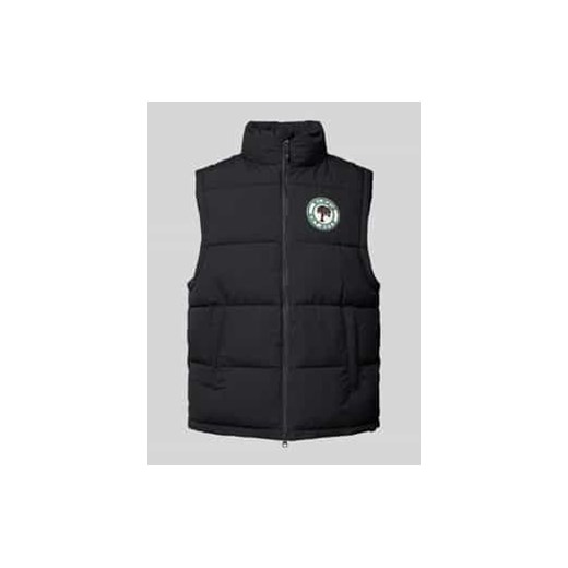 Kamizelka pikowana o kroju regular fit ze stójką ze sklepu Peek&Cloppenburg  w kategorii Kamizelki męskie - zdjęcie 177859010