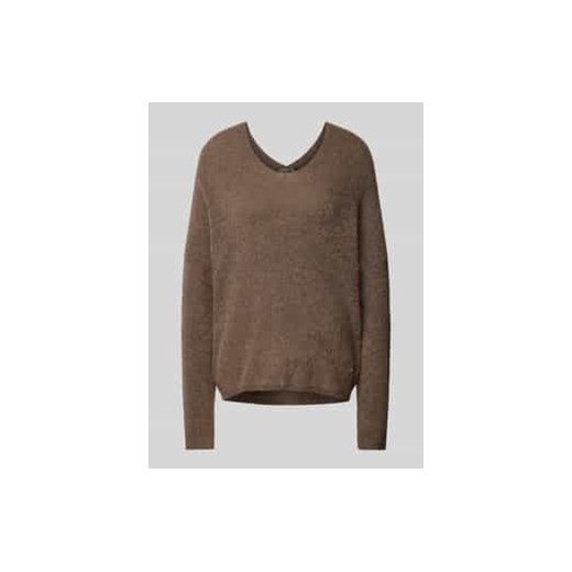 Sweter z dzianiny o kroju oversized z aplikacją z logo model ‘THORA’ ze sklepu Peek&Cloppenburg  w kategorii Swetry damskie - zdjęcie 177859083
