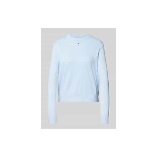 Sweter z dzianiny z wyhaftowanym logo ze sklepu Peek&Cloppenburg  w kategorii Swetry damskie - zdjęcie 177859382