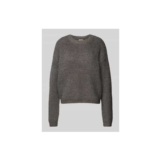 Sweter z dzianiny z okrągłym dekoltem model ‘KAIA’ ze sklepu Peek&Cloppenburg  w kategorii Swetry damskie - zdjęcie 177859403