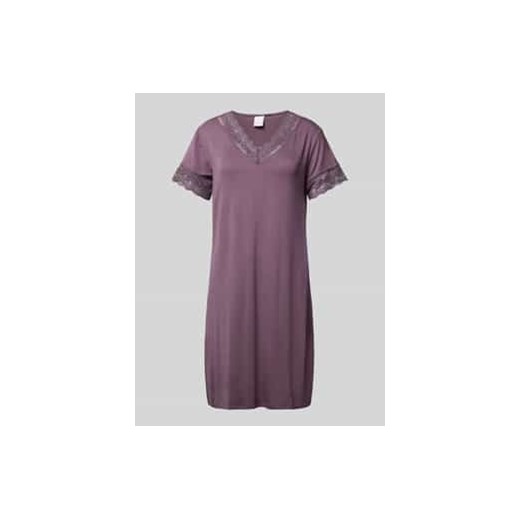 Koszula nocna z obszyciem koronką model ‘Karita’ ze sklepu Peek&Cloppenburg  w kategorii Koszule nocne - zdjęcie 177859430