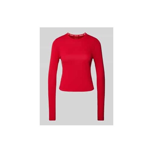 Sweter z dzianiny z wyhaftowanym logo model ‘Scallia’ ze sklepu Peek&Cloppenburg  w kategorii Swetry damskie - zdjęcie 177859472