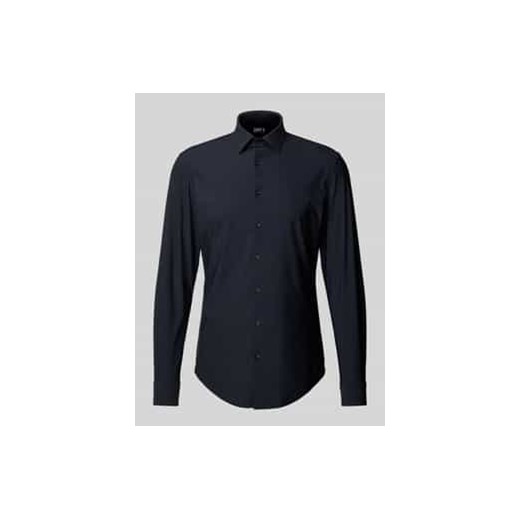 Koszula biznesowa o kroju slim fit z jednolitą fakturą ze sklepu Peek&Cloppenburg  w kategorii Koszule męskie - zdjęcie 177859603