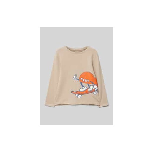 Bluzka z długim rękawem i nadrukowanym motywem model ‘MOTIS’ ze sklepu Peek&Cloppenburg  w kategorii T-shirty chłopięce - zdjęcie 177859690