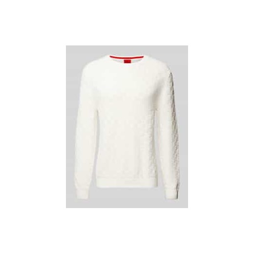 Sweter z dzianiny z okrągłym dekoltem model ‘Selio’ ze sklepu Peek&Cloppenburg  w kategorii Swetry męskie - zdjęcie 177859742