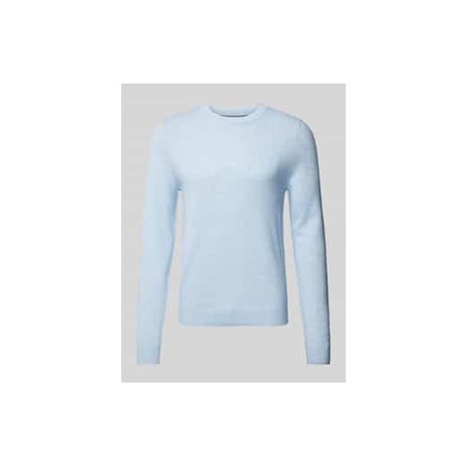 Sweter z dzianiny z okrągłym dekoltem ze sklepu Peek&Cloppenburg  w kategorii Swetry męskie - zdjęcie 177859900