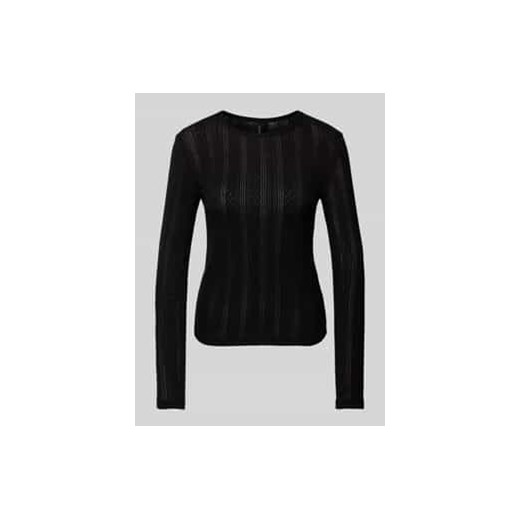 Bluzka z długim rękawem o kroju regular fit z czystej bawełny model ‘LISA’ ze sklepu Peek&Cloppenburg  w kategorii Bluzki damskie - zdjęcie 177860040
