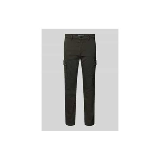 Spodnie cargo o kroju tapered fit ze szlufkami na pasek model ‘Driver’ ze sklepu Peek&Cloppenburg  w kategorii Spodnie męskie - zdjęcie 177860240