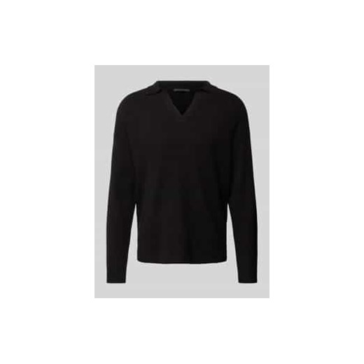 Sweter z dzianiny z prążkowanymi wykończeniami model ‘RUSTINO’ Drykorn M promocyjna cena Peek&Cloppenburg