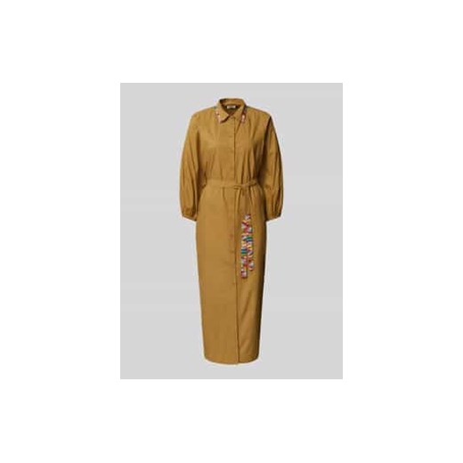 Sukienka koszulowa o długości midi model ‘DEVIKA’ ze sklepu Peek&Cloppenburg  w kategorii Sukienki - zdjęcie 177860624