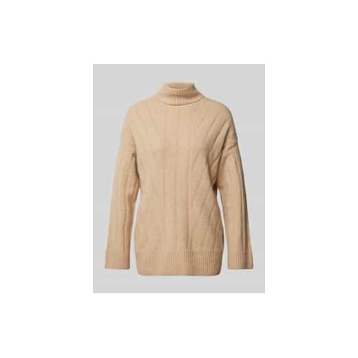 Sweter z dzianiny o luźnym kroju z szerokim brzegiem model ‘JEANETT’ ze sklepu Peek&Cloppenburg  w kategorii Swetry damskie - zdjęcie 177860681