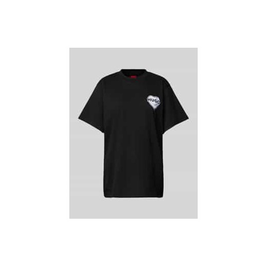 T-shirt z nadrukiem z logo ze sklepu Peek&Cloppenburg  w kategorii Bluzki damskie - zdjęcie 177860774