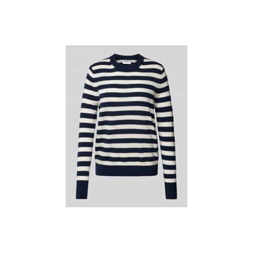 Sweter kaszmirowy z prążkowanymi wykończeniami ze sklepu Peek&Cloppenburg  w kategorii Swetry damskie - zdjęcie 177860921