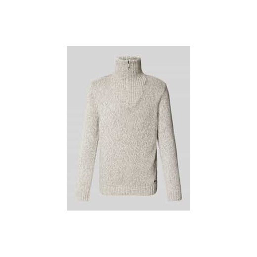 Sweter z dzianiny z kołnierzem ze sklepu Peek&Cloppenburg  w kategorii Swetry męskie - zdjęcie 177860931