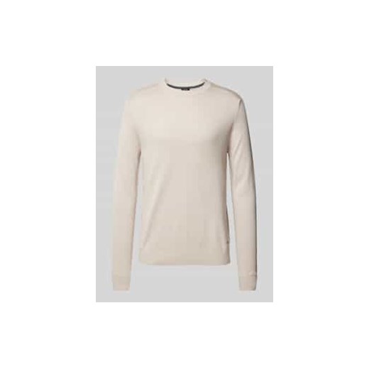 Sweter z dzianiny z okrągłym dekoltem model ‘Sergor’ ze sklepu Peek&Cloppenburg  w kategorii Swetry męskie - zdjęcie 177861154
