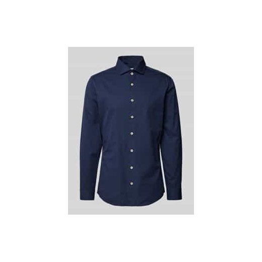 Koszula biznesowa o kroju regular fit z kołnierzykiem typu kent ze sklepu Peek&Cloppenburg  w kategorii Koszule męskie - zdjęcie 177861352