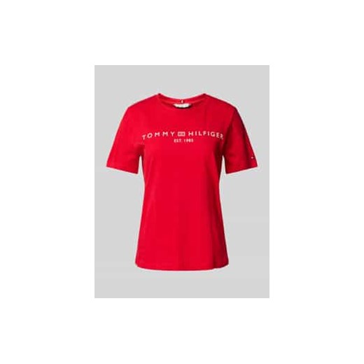 T-shirt z nadrukiem z logo ze sklepu Peek&Cloppenburg  w kategorii Bluzki damskie - zdjęcie 177861431