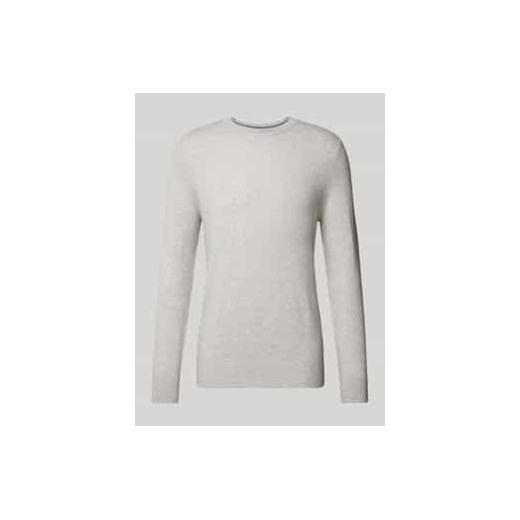 Sweter z dzianiny z prążkowanymi wykończeniami ze sklepu Peek&Cloppenburg  w kategorii Swetry męskie - zdjęcie 177861484