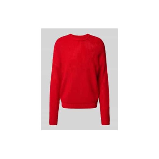 Sweter z dzianiny z okrągłym dekoltem ze sklepu Peek&Cloppenburg  w kategorii Swetry męskie - zdjęcie 177861533