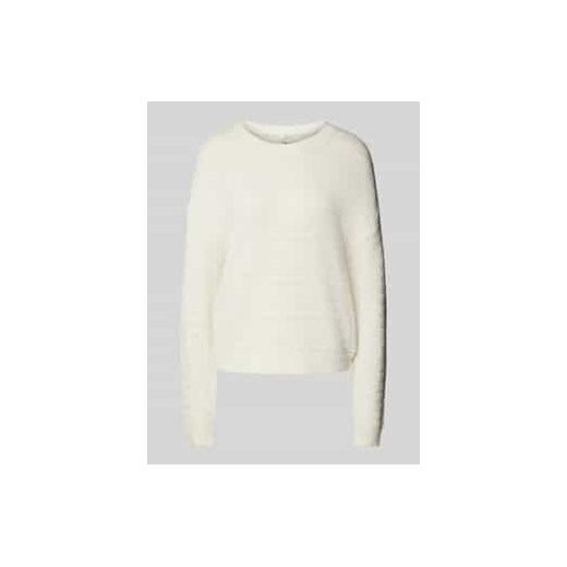 Sweter z dzianiny z okrągłym dekoltem ze sklepu Peek&Cloppenburg  w kategorii Swetry damskie - zdjęcie 177861580