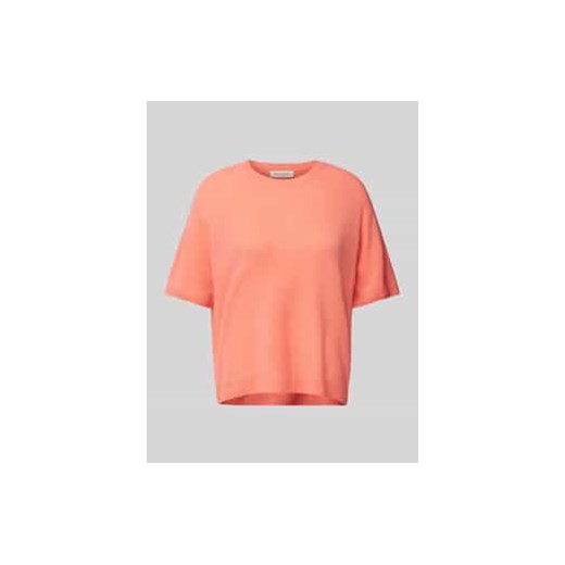 Sweter z dzianiny z prążkowanymi wykończeniami ze sklepu Peek&Cloppenburg  w kategorii Swetry damskie - zdjęcie 177861610