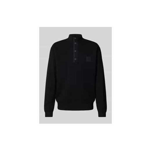 Sweter z dzianiny z naszywką z logo model ‘Drop Needle’ ze sklepu Peek&Cloppenburg  w kategorii Swetry męskie - zdjęcie 177861953