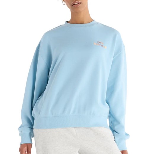 Bluza New Balance WT43559CUH - niebieska ze sklepu streetstyle24.pl w kategorii Bluzy damskie - zdjęcie 177862170