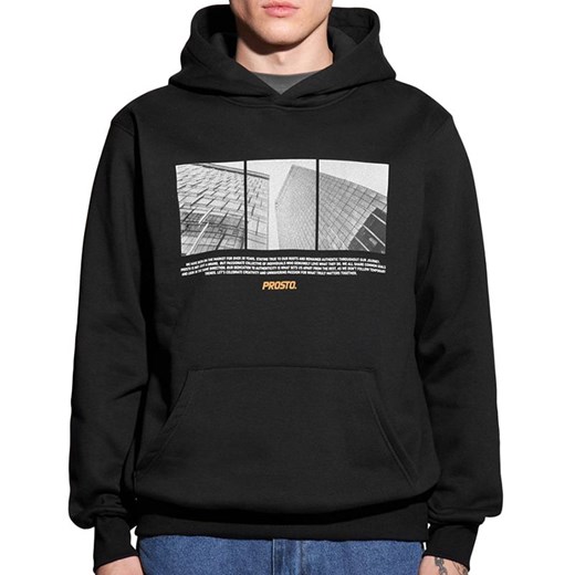 Bluza Prosto Klasyk Hoodie Zitty KL242MSWE2102 - czarna ze sklepu streetstyle24.pl w kategorii Bluzy męskie - zdjęcie 177862172