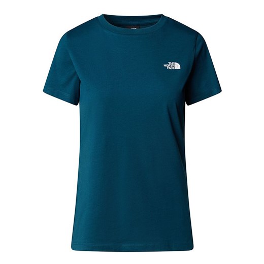 Koszulka The North Face Simple Dome 0A87NH1NO1 - niebieska ze sklepu streetstyle24.pl w kategorii Bluzki damskie - zdjęcie 177862192