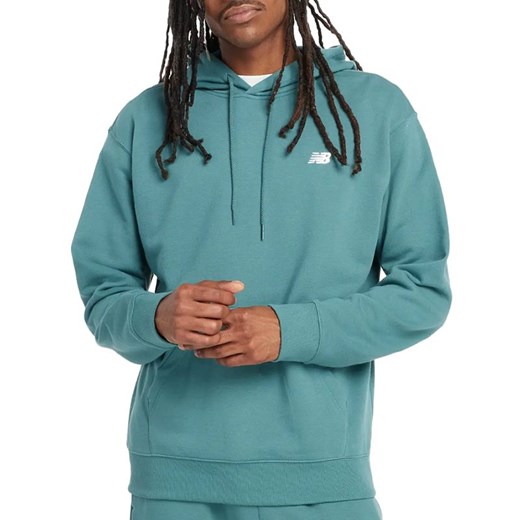 Bluza New Balance MT41508NUS - niebieska ze sklepu streetstyle24.pl w kategorii Bluzy męskie - zdjęcie 177862263