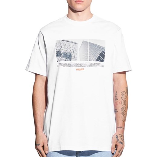 Koszulka Prosto Skay KL242MTEE1141 - biała ze sklepu streetstyle24.pl w kategorii T-shirty męskie - zdjęcie 177862313