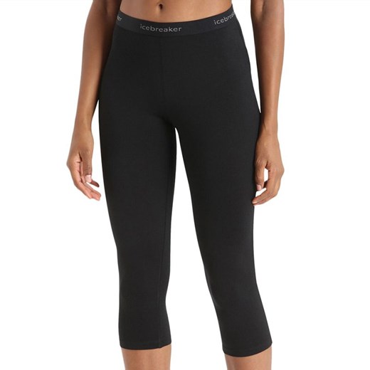 Legginsy Icebreaker Merino 200 Oasis 1043820011 - czarne ze sklepu streetstyle24.pl w kategorii Szorty - zdjęcie 177862314