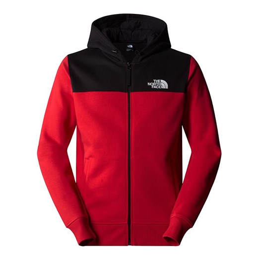 Bluza The North Face Icons 0A89F6KZ31 - czerwono-czarna ze sklepu streetstyle24.pl w kategorii Bluzy męskie - zdjęcie 177862381